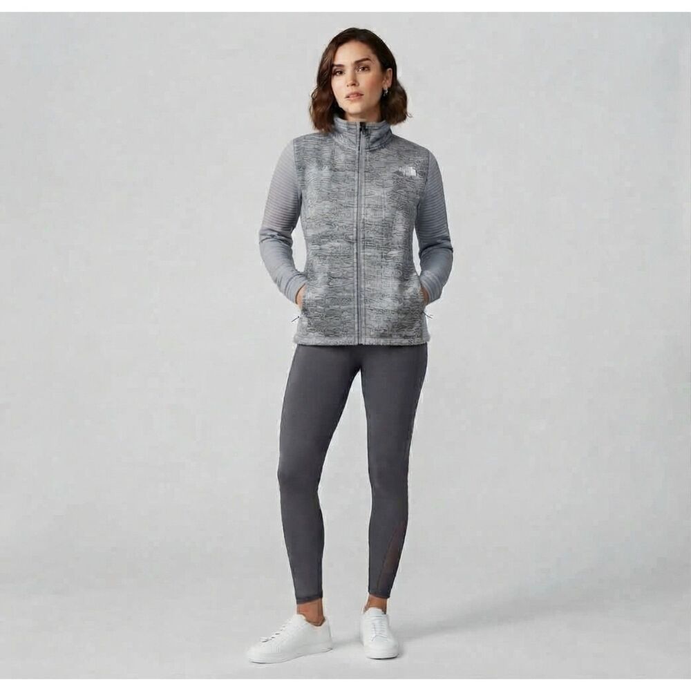 The North Face Fleece Jacket Women Size M Gray